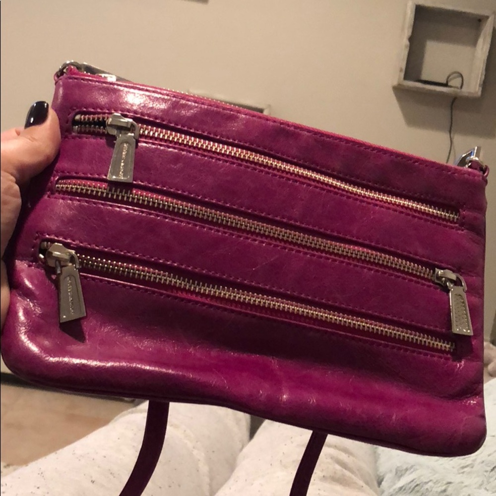 Rebecca Minkoff purple clutch